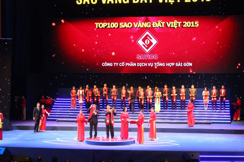 Savico và đơn vị thành viên vinh dự đón nhận giải thưởng Sao Vàng Đất Việt 2015