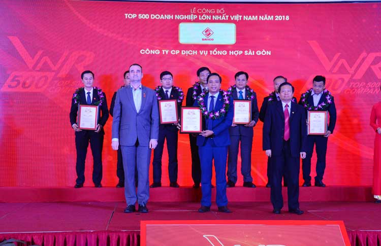 Savico 11 năm liên tiếp nhận giải thưởng Top 500 doanh nghiệp lớn nhất Việt Nam